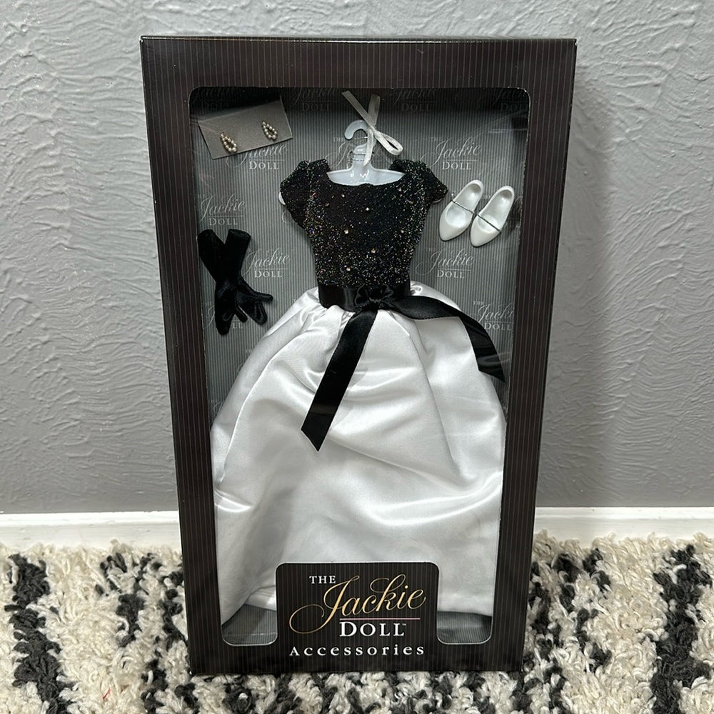 The Jackie Doll - The Black & White Gown Ensemble - Brand New In Box